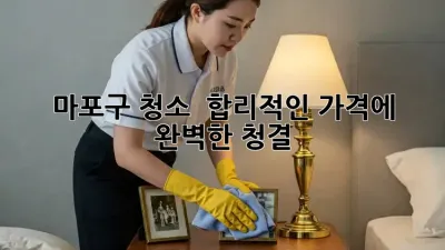 마포구 청소, ✨ 합리적인 가격에 완벽한 청결! 🧹